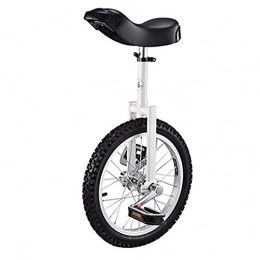 SSZY vélo SSZY Monocycle Monocycles de 16 Pouces pour Débutants / Adolescents, avec Roue de Pneu en Butyle Étanche, Scooter D'équilibre pour Le Fitness / Exercice / Montagne (Color : White)