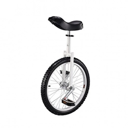 topqsc monociclos Roue de pneu de 20 pouces monociclos Cyclisme Sports de plein air Fitness Exercice Santé, blanc