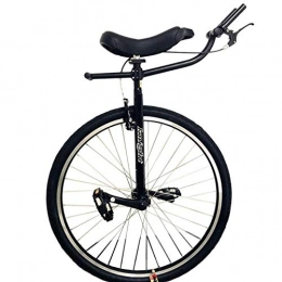 TTRY&ZHANG vélo TTRY&ZHANG 28 Pouces Classique Black Adult Trainer monocycle, Big Roue monocycle pour Unisexe / Grandes Personnes / Gros Enfants, Hauteur de 160-195 cm (63 '' - 76.8 ''), avec Frein à Main