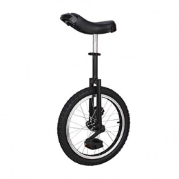 TTRY&ZHANG vélo TTRY&ZHANG Freestyle Monocycle 16 Pouces Simple Ronde Adulte for Enfants Taille réglable Équilibre Cyclisme Exercice Noir