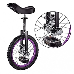 Unicycle Monocycles Unisexe Bike monocycle, monocycle d'enfants de 16 Pouces, équilibre Exercice de vélo Amusant avec Un siège Confortable et Une Roue antidérapante, pour Les Enfants de 9 à 14 Ans