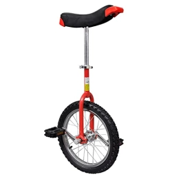 vidaXL Monocycles vidaXL Monocycle Ajustable Rouge 16 Pouces pour Enfants Jeunes Monocycles Débutants