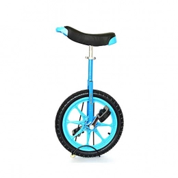 Jingyinyi vélo Vlo une roue, anneau en plastique paissi de 16 pouces pour les dbutants, monocycle sportif ducatif pour enfants, vlo d'quilibre-16 pouces bleu