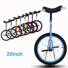  Monocycles Voiture d'équilibre de monocycle acrobatique Adulte de 20 Pouces pour Enfants, vélos d'extérieur à Pression Anti-Usure Anti-Glissement