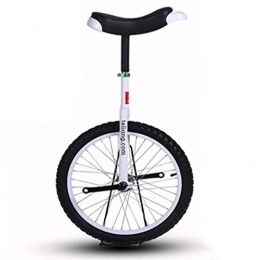 Vélos Monocycles Vélos Monocycle 24 Pouces Freestyle Monocycle pour Les Cavaliers Débutants à Intermédiaires, Adolescents, Adultes, à Une Roue avec Jante en Alliage (Color : White, Size : 24inch Wheel)