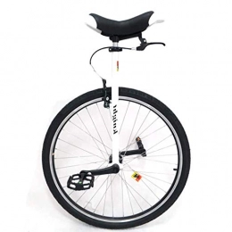 Vélos Monocycle 28" Unisexe Adulte Entraîneur Monocycle - Blanc, Grande Roue Monocycle pour Grandes Personnes/Adolescents/Maman/Papa, Hauteur des Utilisateurs 160cm-195cm, avec Freins