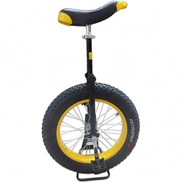 Vélos vélo Vélos Monocycle Roue 20 Pouces à Toute Épreuve Monocycle pour Adultes, Grands Enfants Les Adolescents Exercice D'auto-équilibrage de Cyclisme, Charge 150kg / 330Lbs (Color : Yellow+Black)