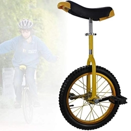 WHR-HARP vélo WHR-HARP 16" / 18" / 20" Kid's / Adulte Formateur Monocycle, avec Jante en Alliage Pneu Extra épais, Siège Réglable, pour Les Sports de Plein Air Fitness Exercice Santé, Yellow-20inch