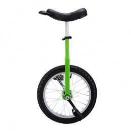 YYLL vélo YYLL 16 / 18 / 20 Pouces Roue monocycle Unisexe monocycle Robuste Cadre en Acier et Jantes en Alliage (7 Couleurs) (Color : Green, Size : 18inch)