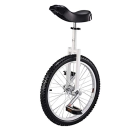 ZSH-dlc vélo ZSH-dlc Freestyle Monocycle, 20 Pouces Équilibre Réglable en Hauteur Adulte Enfant Unique Roues Exercice De Vélo, Cadeau d'anniversaire / Cadeau De Noël, 5 Couleurs (Color : White)