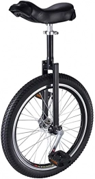 ZWH Monocycles ZWH Monocycle Vélo Grand Monocycle pour Les Débutants Enfants, Roue De 16"Skidproof Butyl Mountain Tire & Hauteur Réglable Siège Confortable, Chargement 80kg (Color : Black)