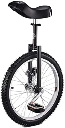 ZWH vélo ZWH Monocycle Vélo Monocycle 20 Pouces Single Rond Adulte Adulte Réglable Hauteur Équilibre Cyclisme Exercice De Chronique Multiple Couleur Monocycle (Color : Black, Size : 20 inch)