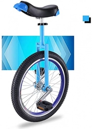 ZWH vélo ZWH Monocycle Vélo Starters Monocycle pour Enfants / Adolescents / Jeunes, Hauteur Réglable De 18"Roue D'étanche De La Roue De Pneu Cyclisme Cyclisme De Plein Air, Facile À Assembler (Color : Blue)