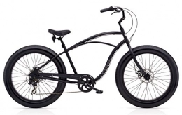 ELECTRA BICYCLE CO vélo Electra LUX 7D Vélo Beach cruiser à larges pneus pour homme, noir mat