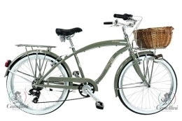 BICICLETTE CANELLINI vélo Vélo de Ville Canellini Cruiser vélo Dolce Vita by canellini Vintage Italy Bike citybike Shimano Aluminium Dolce Vita Homme (Vert)