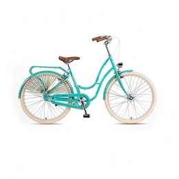 XIONGHAIZI Bicyclette rétro féminine, Bicyclette littéraire féminine Simple et élégante de 26 Pouces, Bicyclette de Banlieue Urbaine (Color : Light Blue)