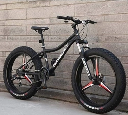 Aoyo vélo 21Speed ​​Vélos de route, tout-terrain Vélo de montagne, Adulte 26inch Fat Tire Hardtail motoneige, cadre de double suspension et fourche à suspension (Color : Black 3)