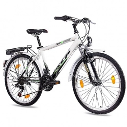 Unbekannt Vélos de montagnes 24 "City Bike Vélo Garçon KCP terr Ion Gand avec 18 vitesses Shimano Noir / Blanc