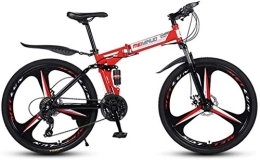 Aoyo vélo 26" 21-Speed ​​VTT for adulte, complet léger Suspension Cadre, fourche à suspension, frein à disque (Color : Red)