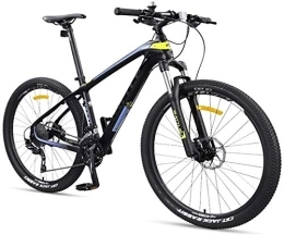 Aoyo Vélos de montagnes 27, 5 pouces for adultes Mountain Bikes, ultra-léger en fibre de carbone Cadre Mountain Trail Bike, double frein à disque Hommes Femmes Hardtail Vélo de montagne,