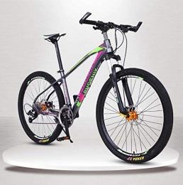 AISHFP vélo Adulte de vélo de Montagne, en Alliage d'aluminium léger Cadre Bikes Offroad, Freins et arrière à Disque Avant Vélo de Montagne, 27.5Inch Roues, C, 36 Speed