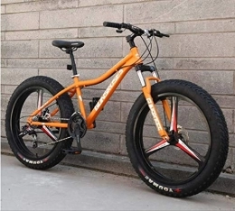 Aoyo Vélos de montagnes Adulte Mountain Bikes, Tout-Terrain Vélo de Route, Suspension Double Cadre vélo et Fourche à Suspension 26inch Fat Tire Hardtail motoneige, (Color : Orange 3)