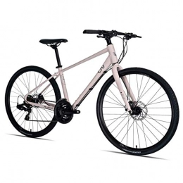 BCX Vélos de montagnes BCX Vélo de route pour femme, vélo de route en aluminium léger à 21 vitesses, vélo de route avec freins à disque mécaniques, parfait pour le tourisme sur route ou sur sentier de terre, noir, Xs, Rose,
