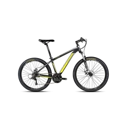  vélo Bicycles for Adults Bicycle, 26 inch 21 Speed Mountain Bike Double Disc Brakes MTB Bike Student Bicycle (Color : Yellow)