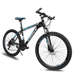 Bike Vélos de montagnes Bike Vélo Vélo Vélo de plein air Fitness Vélo de montagne portable, vélo de route, vélo de queue rigide, vélo de 26 pouces, vélo adulte en acier au carbone, vélo de vitesse 21 / 24 / 27, vélo coloré, bleu