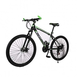Bike Vélos de montagnes Bike Vélo Vélo Vélo de plein air Fitness Vélo portable, VTT, vélo de queue rigide en acier à haute teneur en carbone, vélo de 24 pouces 21 / 24 / 27 vitesses, vélo de route, vélo d'étudiant adulte, vert n
