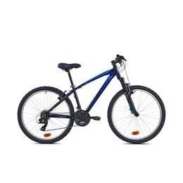 Biocycle Vélos de montagnes Biocycle Elixir 26" - Velo Tout Terrain | Fabriqué en Aluminium - Velo VTT á 21 Vitesses (M, Bleu)