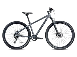 Biocycle Vélos de montagnes Biocycle Elixir H - Velo Tout Terrain | Fabriqué en Aluminium - Velo VTT à 9 Vitesses | Freins à Disque Hydrauliques | Roue 29'' (Gris, M)