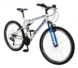 BOSS Vélos de montagnes Boss pour Homme Astro Mountain Bike – Bleu / Blanc, Taille 26