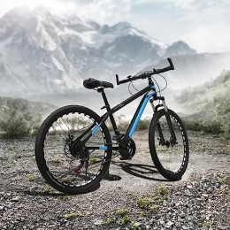 Brride Vélos de montagnes Brride VTT 26 pouces pour les voyages, l'exploration, les vélos adultes – 21 vitesses, freins à disque mécaniques, fourche amortissante, design sportif pour le trail, noir, bleu
