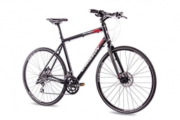 CHRISSON Vélos de montagnes CHRISSON Vélo de cross Roadgun 1.0 avec 16 vitesses Shimano Acera Claris Noir Taille du cadre : 50 cm
