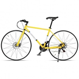 YXFYXF Vélos de montagnes Double Suspension Vélos de Montagne Hors Route Hors Route, vélo de Banlieue Adulte légère à 21 Vitesses, VTT avec 27, 5 Pouces (Color : Yellow, Size : 27.5 inches)