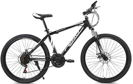 DX Vélos de montagnes DX Vélo de route VTT double frein à disque pour homme et femme 21 vitesses 66 cm, Noir
