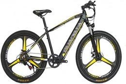 Fangfang vélo Fangfang Vélos électriques, 27.5 Pouces Vélos électriques, 48V10A VTT à Vitesse Variable Boost vélo Hommes Femmes, Bicyclette (Color : Yellow)