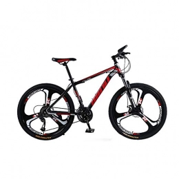 Fenfen-cz Vélos de montagnes Fenfen-cz Vélo VTT 26 pouces Shimano 21 / 24 Vitesse de vélos à suspension complète (couleur : noir rouge, taille : 21 Speed)