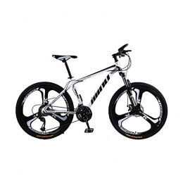 Fenfen-cz Vélos de montagnes Fenfen-cz Vélo VTT 26 pouces Shimano 21 / 24 Vitesse de vélos à suspension complète (Couleur : White Black, Taille : 21 Speed)