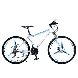 Mountain Bike vélo Frein à disque mécanique pour vélo à trois roues en acier à haute teneur en carbone (noir rouge; noir vert; noir bleu; blanc bleu 24 / 26 pouces 21 / 24 / 27 vitesse 170 * 100 * 80-100 cm) vélo étudiant t