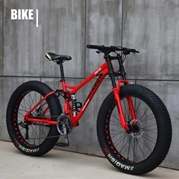 GaoGaoBei Vélos de montagnes GaoGaoBei 26 inch Fat Wheel Motorcycle / Fat Bike / Fat Tire Mountain Bike Beach Cruiser Fat Tire Bike Snow Bike Fat Big Tire Bicycle 21 Speed ​​Fat Bikes for Adult Blue 26IN, 24PO, Rouge, Super