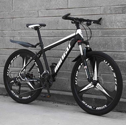 GQQ vélo GQQ Vlo de Route City Hardtail Bike - Vtt Amortissement Vtt, Noir Blanc, 21 Vitesses