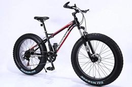 GuiSoHn vélo GuiSoHn 4.0 Fat Bike 24 / 26 pouces VTT adulte 7 / 21 / 24 / 27 vitesses Plage Neige VTT Vélo en acier à haute teneur en carbone