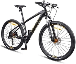 Aoyo Vélos de montagnes Hardtail Mountain Bike, 27, 5 pouces Big Wheels Mountain Trail Bike, cadre en fibre de carbone Hommes Femmes tout terrain VTT (Color : Gold)