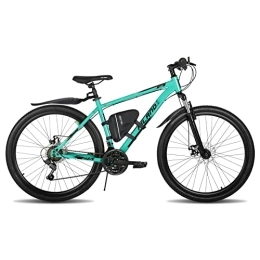 ivil vélo HILAND IVIL Vélo de montagne Shimano 21 vitesses avec cadre Garde-boue fourche à suspension freins à disque pour adolescents, hommes femmes, garçons, filles, vert