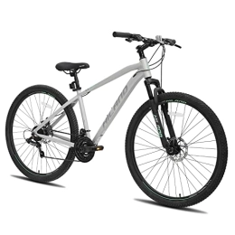 ROCKSHARK Vélos de montagnes HILAND VTT Vélo Hardtail 29 Pouces 482 mm Argenté pour Homme et Femme Vélo Shimano 21 Vitesses avec Cadre en Aluminium et Frein à Disque…