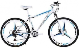 QZMJJ vélo Hors route Faire du vélo, Promenades en vélo, en acier au carbone 21 vitesses cadre intégré amortisseur réglable amortisseur fourche avant 24 pouces 140-180cm foule peut être utilisé blanc rouge bleu
