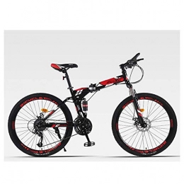 JF-XUAN vélo JF-XUAN vélo Sports de Plein air Mountain Bike 27 Vitesses d'absorption de Choc Mens Mountain Bike 26' pneus HighCarbon Cadre en Acier Double Suspension avec Double Disque de Frein (Color : Red)