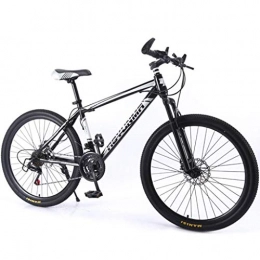 JLQWE Vélos de montagnes JLQWE VTT Vélo de Montagne Mountain Bike 26 « » léger en Alliage d'aluminium Cadre 21 / 24 / 27 Vitesse Disque Suspension Avant Frein (Color : Black, Size : 21speed)
